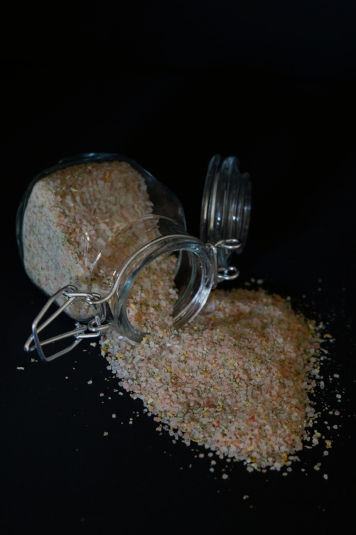White sage and lemon finishing salt.