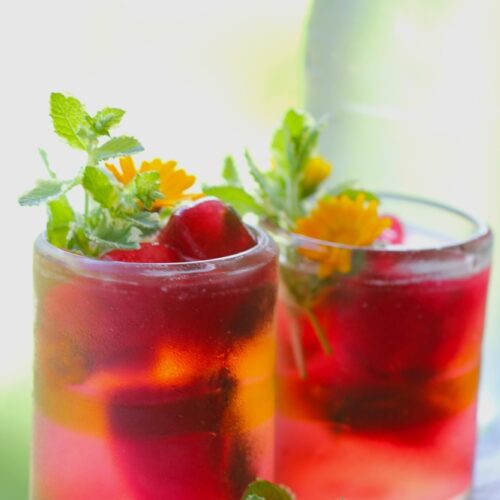 Juneteenth Hibiscus Ginger Iced Tea Recipe